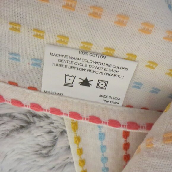 Multicolor Woven Hand Towels Boho Set Of 2 New - Picture 6 of 6